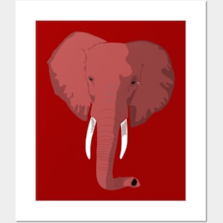 Elephant head Posters and Art